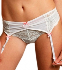 Betsey Johnson Intimates Eyelet Lace Garter Belt